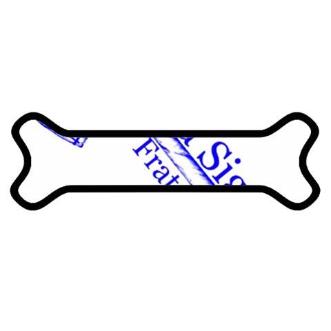 sigma 4_canes_peppermint_sing Magnet (Dog Bone) from ArtsNow.com Front