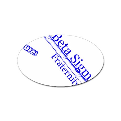 sigma 4_canes_peppermint_sing Sticker Oval (10 pack) from ArtsNow.com Front