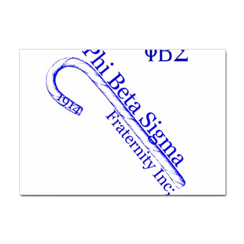 sigma 4_canes_peppermint_sing Sticker A4 (10 pack) from ArtsNow.com Front