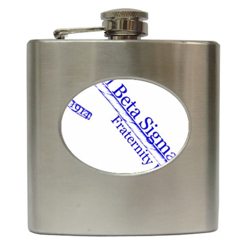 sigma 4_canes_peppermint_sing Hip Flask (6 oz) from ArtsNow.com Front