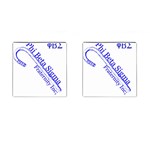 sigma 4_canes_peppermint_sing Cufflinks (Square)