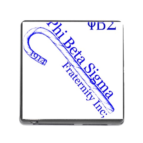 sigma 4_canes_peppermint_sing Memory Card Reader with Storage (Square) from ArtsNow.com Front