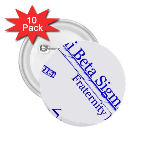 sigma 4_canes_peppermint_sin 2.25  Button (10 pack) from ArtsNow.com Front