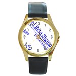 sigma 4_canes_peppermint_sin Round Gold Metal Watch