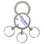 sigma 4_canes_peppermint_sin 3-Ring Key Chain