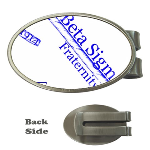 sigma 4_canes_peppermint_sin Money Clip (Oval) from ArtsNow.com Front