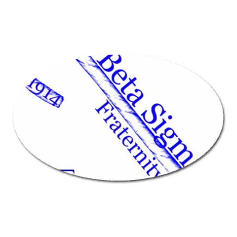 sigma 4_canes_peppermint_sin Magnet (Oval) from ArtsNow.com Front