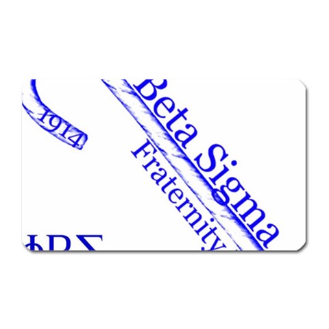 sigma 4_canes_peppermint_sin Magnet (Rectangular) from ArtsNow.com Front