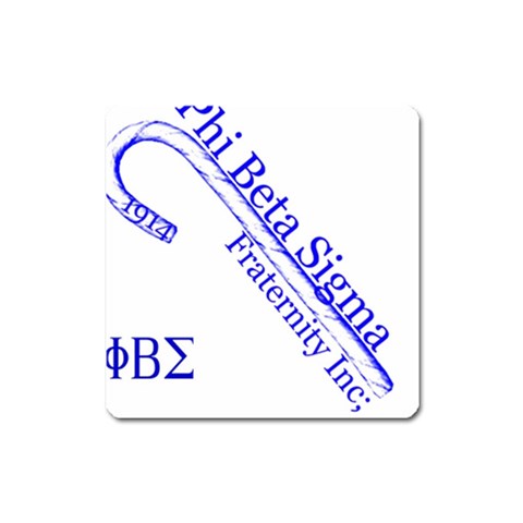 sigma 4_canes_peppermint_sin Magnet (Square) from ArtsNow.com Front
