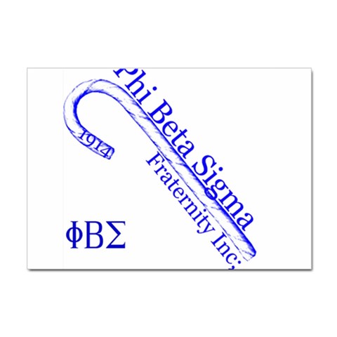 sigma 4_canes_peppermint_sin Sticker A4 (10 pack) from ArtsNow.com Front