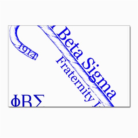 sigma 4_canes_peppermint_sin Postcard 4 x 6  (Pkg of 10) from ArtsNow.com Front
