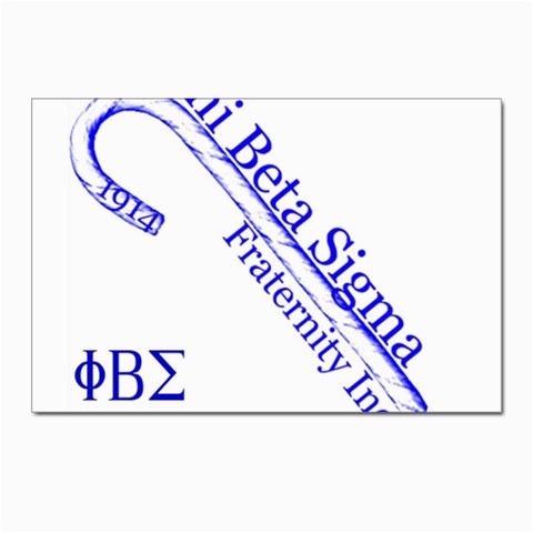 sigma 4_canes_peppermint_sin Postcards 5  x 7  (Pkg of 10) from ArtsNow.com Front
