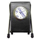 sigma 4_canes_peppermint_sin Pen Holder Desk Clock