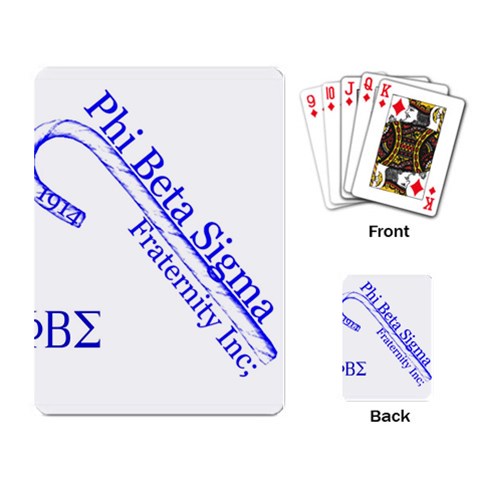 sigma 4_canes_peppermint_sin Playing Cards Single Design from ArtsNow.com Back