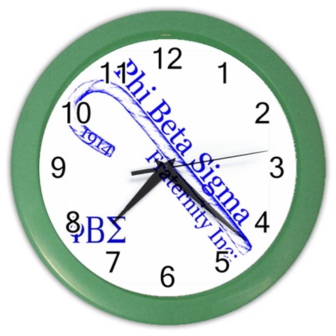 sigma 4_canes_peppermint_sin Color Wall Clock from ArtsNow.com Front