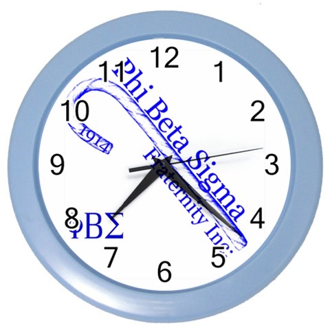 sigma 4_canes_peppermint_sin Color Wall Clock from ArtsNow.com Front
