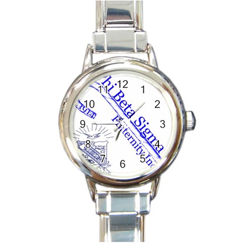 sigma 4_canes_peppermint_si Round Italian Charm Watch from ArtsNow.com Front