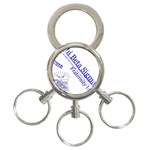 sigma 4_canes_peppermint_si 3-Ring Key Chain