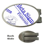 sigma 4_canes_peppermint_si Money Clip (Oval)