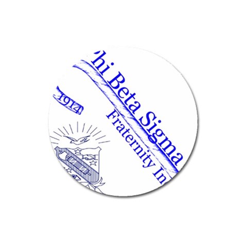 sigma 4_canes_peppermint_si Magnet 3  (Round) from ArtsNow.com Front