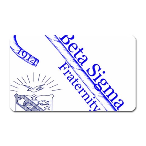 sigma 4_canes_peppermint_si Magnet (Rectangular) from ArtsNow.com Front