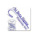sigma 4_canes_peppermint_si Magnet (Square)
