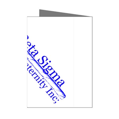 sigma 4_canes_peppermint_si Mini Greeting Cards (Pkg of 8) from ArtsNow.com Left