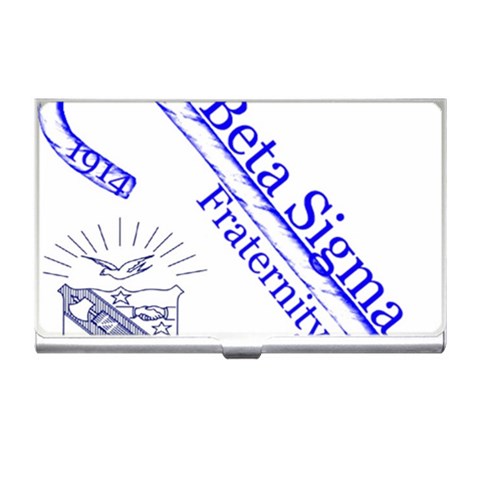 sigma 4_canes_peppermint_si Business Card Holder from ArtsNow.com Front