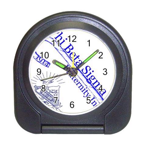 sigma 4_canes_peppermint_si Travel Alarm Clock from ArtsNow.com Front