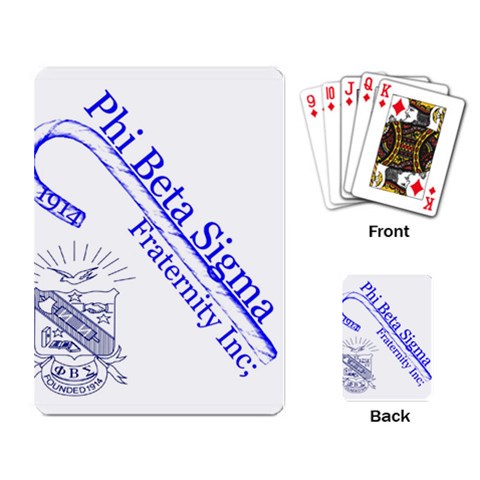 sigma 4_canes_peppermint_si Playing Cards Single Design from ArtsNow.com Back