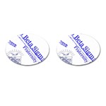 sigma 4_canes_peppermint_si Cufflinks (Oval)