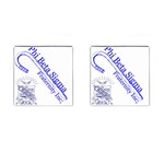 sigma 4_canes_peppermint_si Cufflinks (Square)