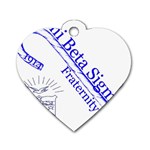 sigma 4_canes_peppermint_si Dog Tag Heart (One Side)