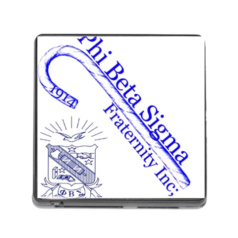 sigma 4_canes_peppermint_si Memory Card Reader with Storage (Square) from ArtsNow.com Front
