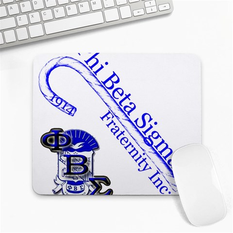 sigma 4_canes_peppermint_ Large Mousepad from ArtsNow.com Front