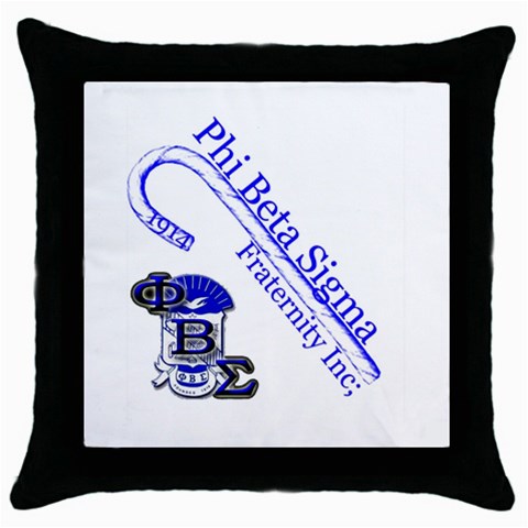 sigma 4_canes_peppermint_ Throw Pillow Case (Black) from ArtsNow.com Front