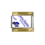 sigma 4_canes_peppermint_ Gold Trim Italian Charm (9mm)
