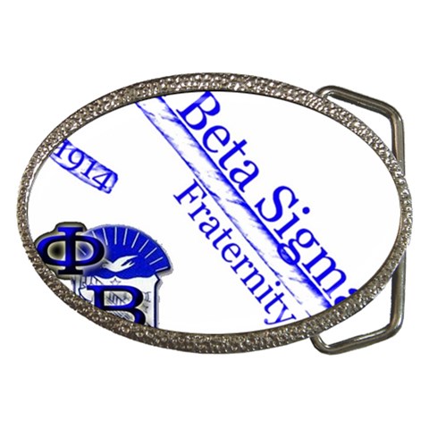 sigma 4_canes_peppermint_ Belt Buckle from ArtsNow.com Front
