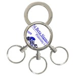 sigma 4_canes_peppermint_ 3-Ring Key Chain