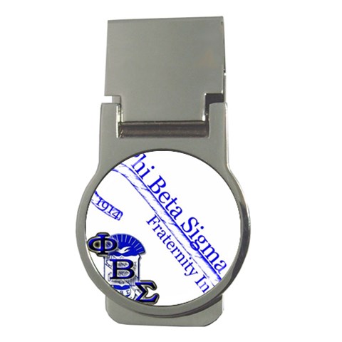 sigma 4_canes_peppermint_ Money Clip (Round) from ArtsNow.com Front
