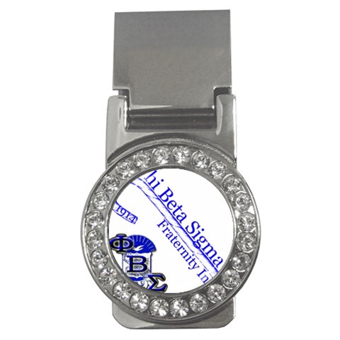 sigma 4_canes_peppermint_ Money Clip (CZ) from ArtsNow.com Front