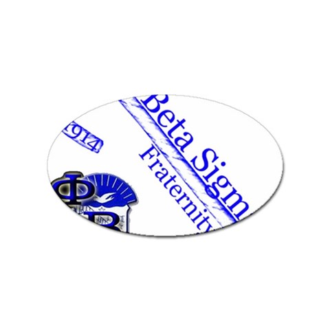 sigma 4_canes_peppermint_ Sticker (Oval) from ArtsNow.com Front