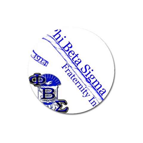 sigma 4_canes_peppermint_ Magnet 3  (Round) from ArtsNow.com Front
