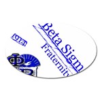 sigma 4_canes_peppermint_ Magnet (Oval)