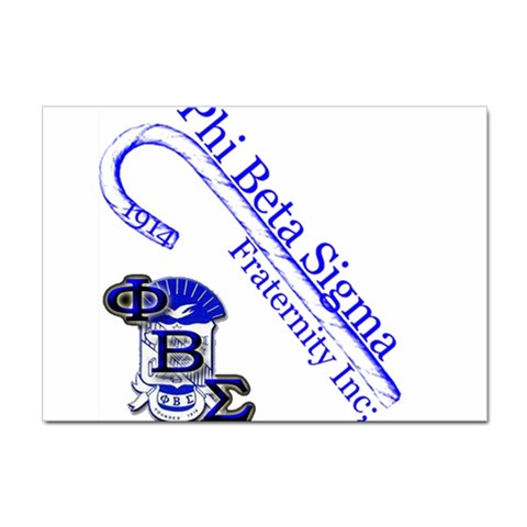 sigma 4_canes_peppermint_ Sticker A4 (10 pack) from ArtsNow.com Front