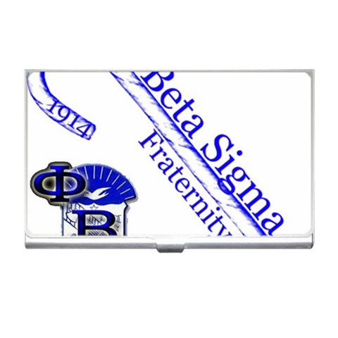 sigma 4_canes_peppermint_ Business Card Holder from ArtsNow.com Front