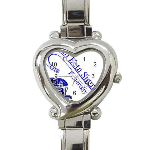 sigma 4_canes_peppermint_ Heart Italian Charm Watch from ArtsNow.com Front