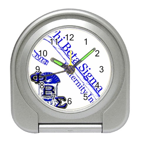 sigma 4_canes_peppermint_ Travel Alarm Clock from ArtsNow.com Front