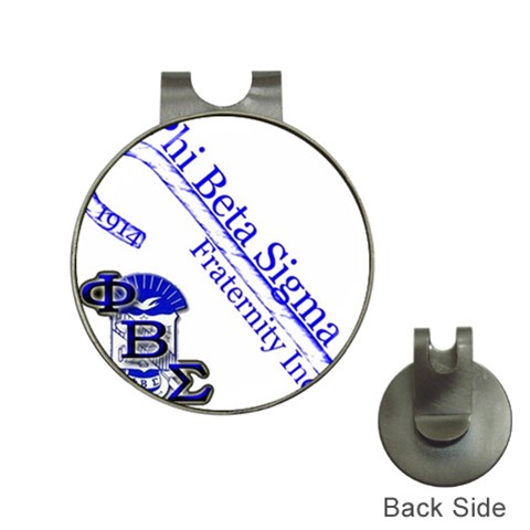 sigma 4_canes_peppermint_ Golf Ball Marker Hat Clip from ArtsNow.com Front