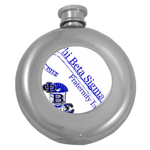 sigma 4_canes_peppermint_ Hip Flask (5 oz) from ArtsNow.com Front